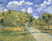 Camille Pissarro Road and hills oil painting artist